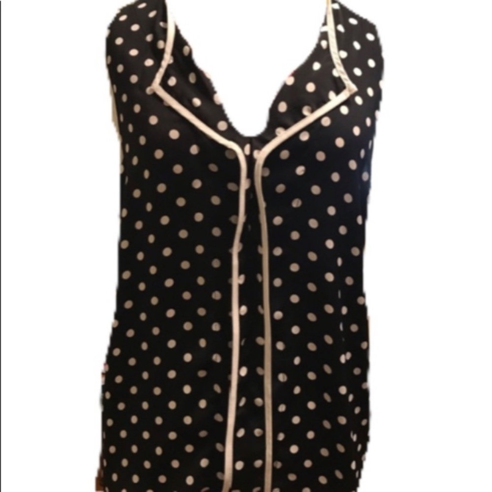 YaLosAngeles Polka Dot Tank Blouse